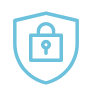Security Icon In Teal